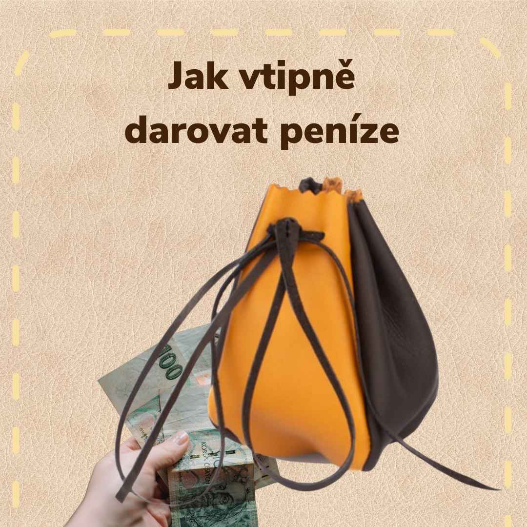 Jak darovat peníze vtipně? Kožený měšec je řešení