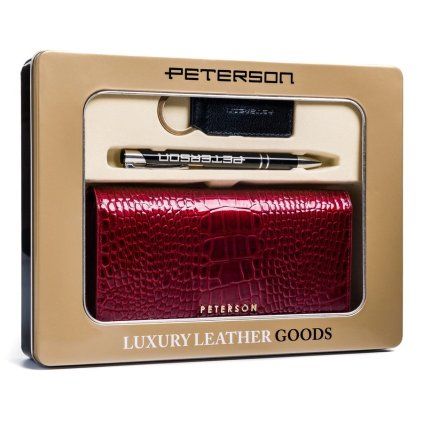 eng pl Gift set in a decorative box wallet pen and keychain PTN ZD17 Peterson 11265 2